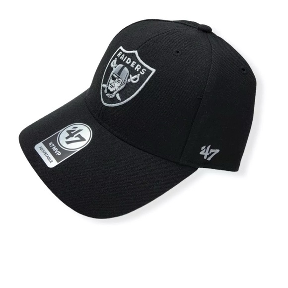 '47 NWT Las Vegas Brand Black Raiders NFL Hat - Picture 1 of 10
